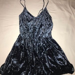 Crushed velvet romper